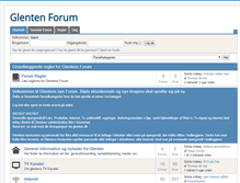 Tablet Screenshot of forum.glenten.dk